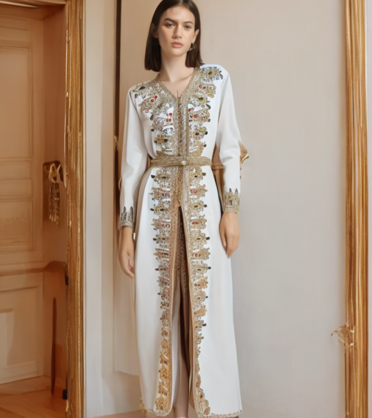 Kaftan in weiß